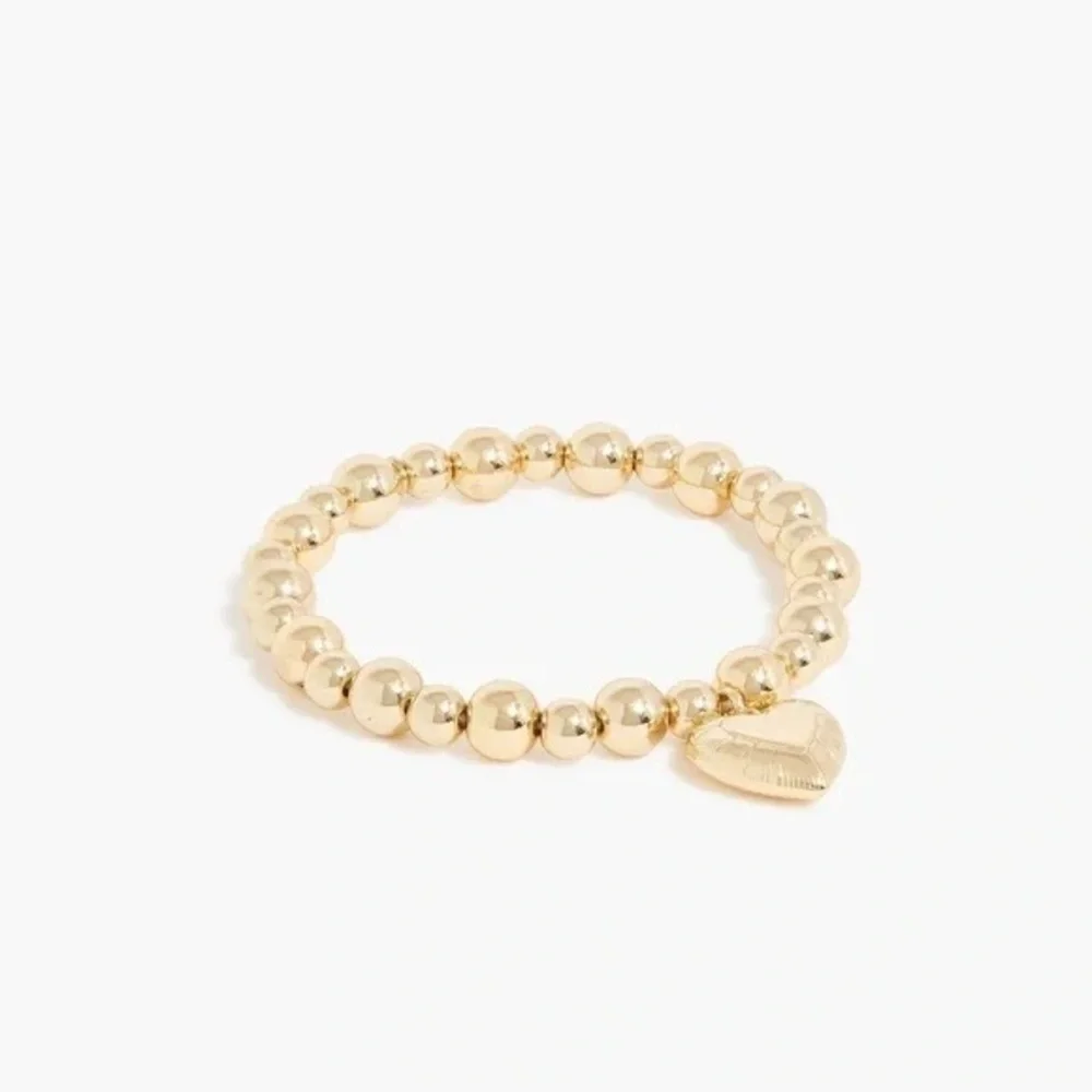 J. Crew Factory | Heart bauble bracelet Gold